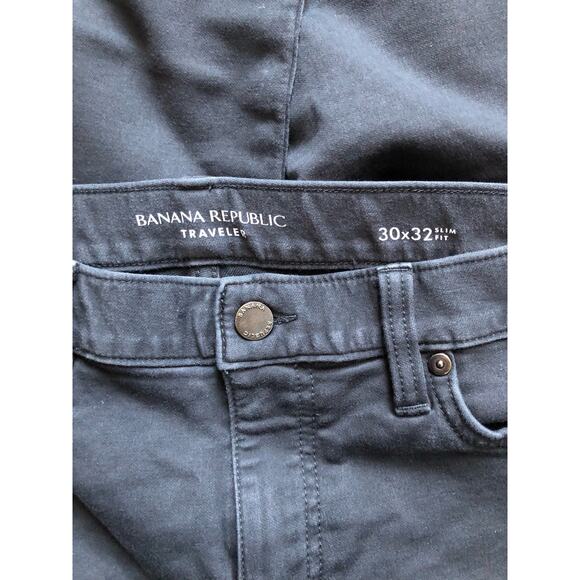 Banana Republic Traveler Black Men Jeans Pant Size 30x32 - Picture 4 of 6